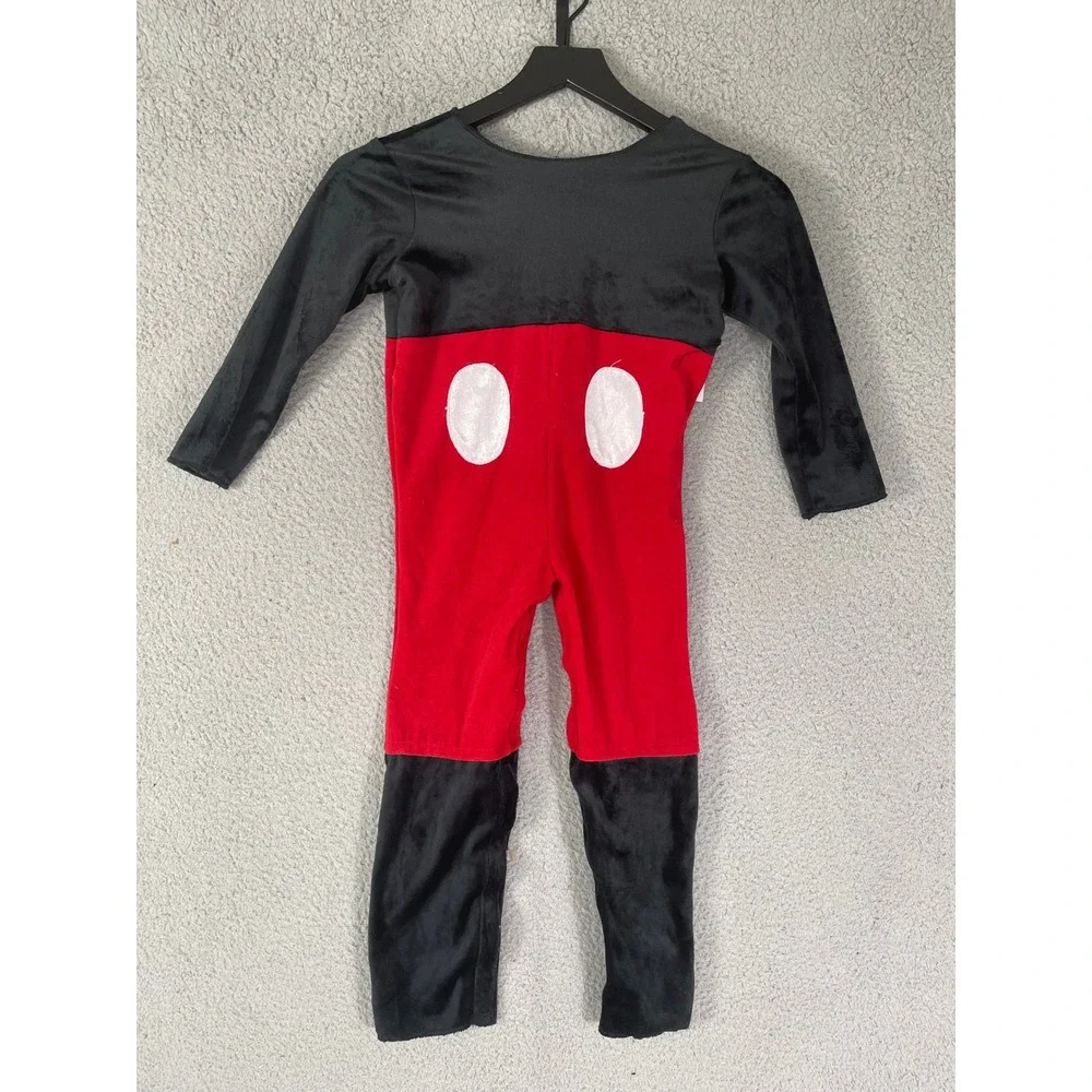 Disney‎ Baby Mickey Mouse Toddler 3T 4T Costume Jumpsuit Red Black